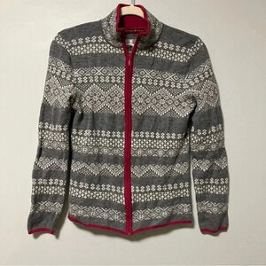 Krimson Klover 100% wool  full zip sweater